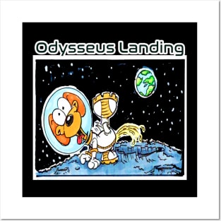 odysseus landing difficulty Posters and Art